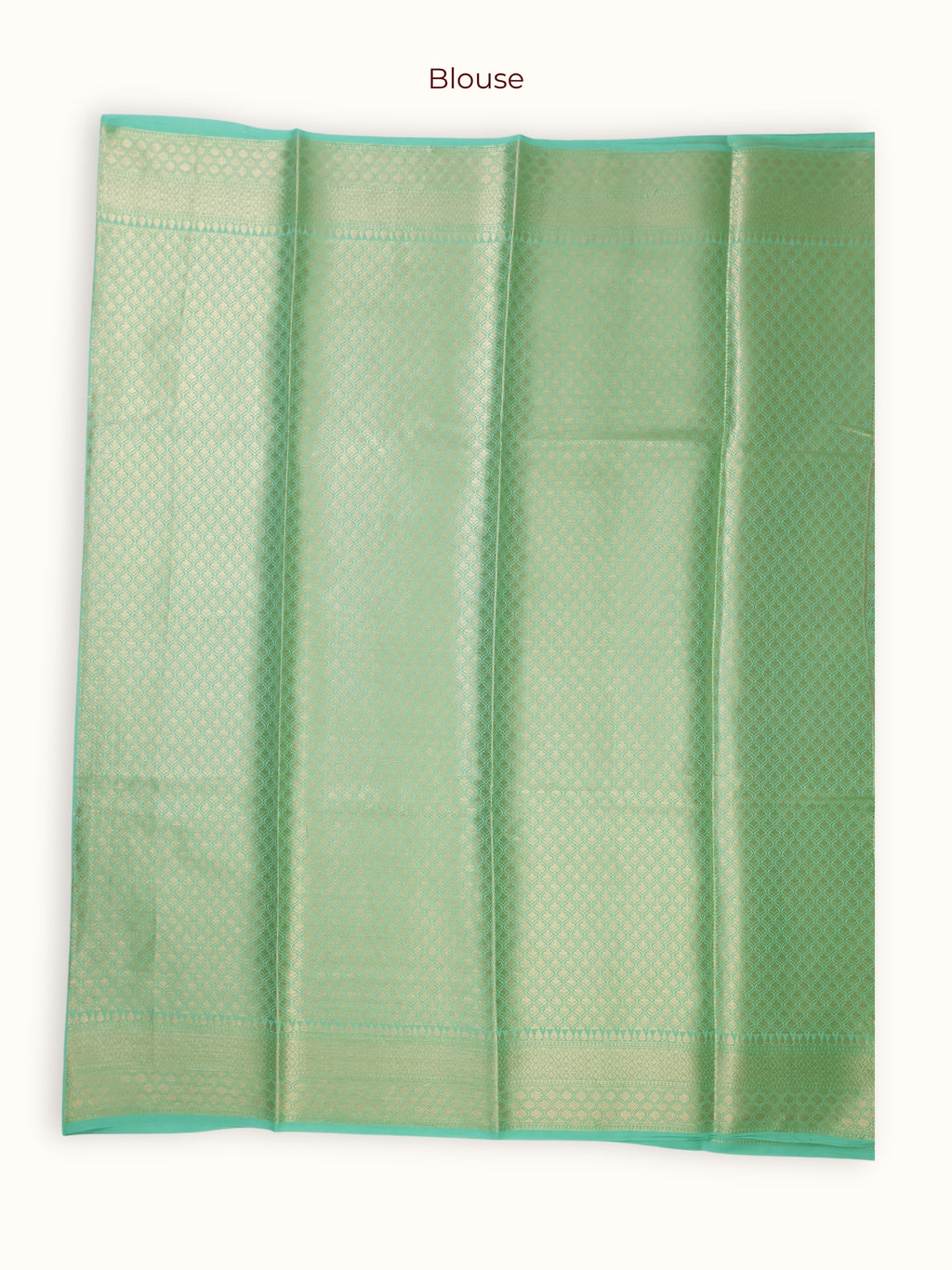 Turquoise Chiniya Silk Banarasi Saree with Meenakari Work