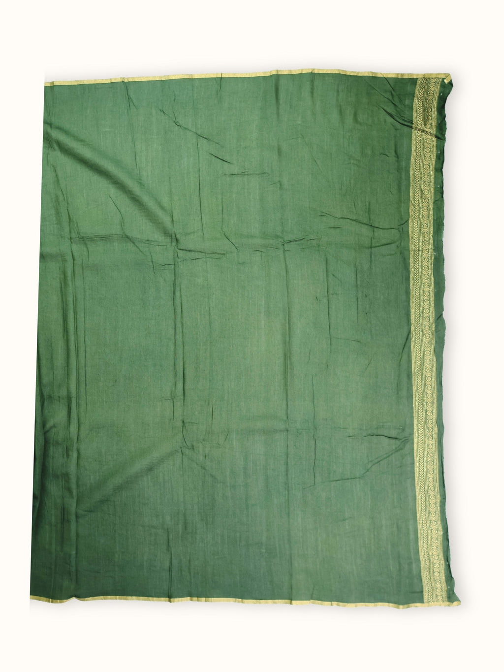 Plain green blouse piece