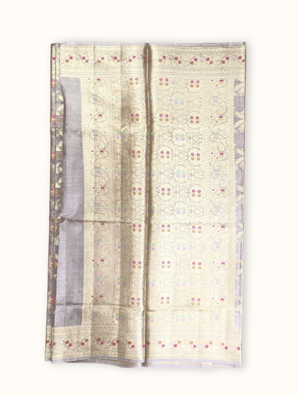 Pallu of dense floral jaal