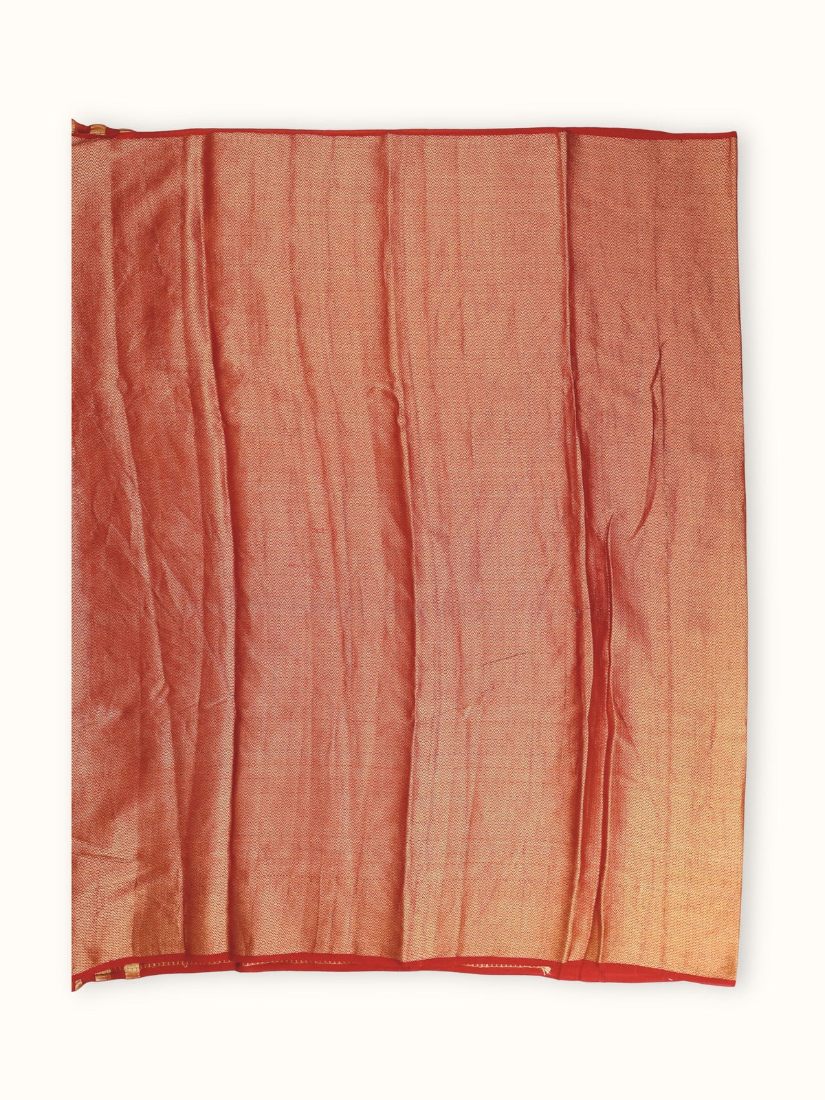 Red blouse piece with a gold sheen
