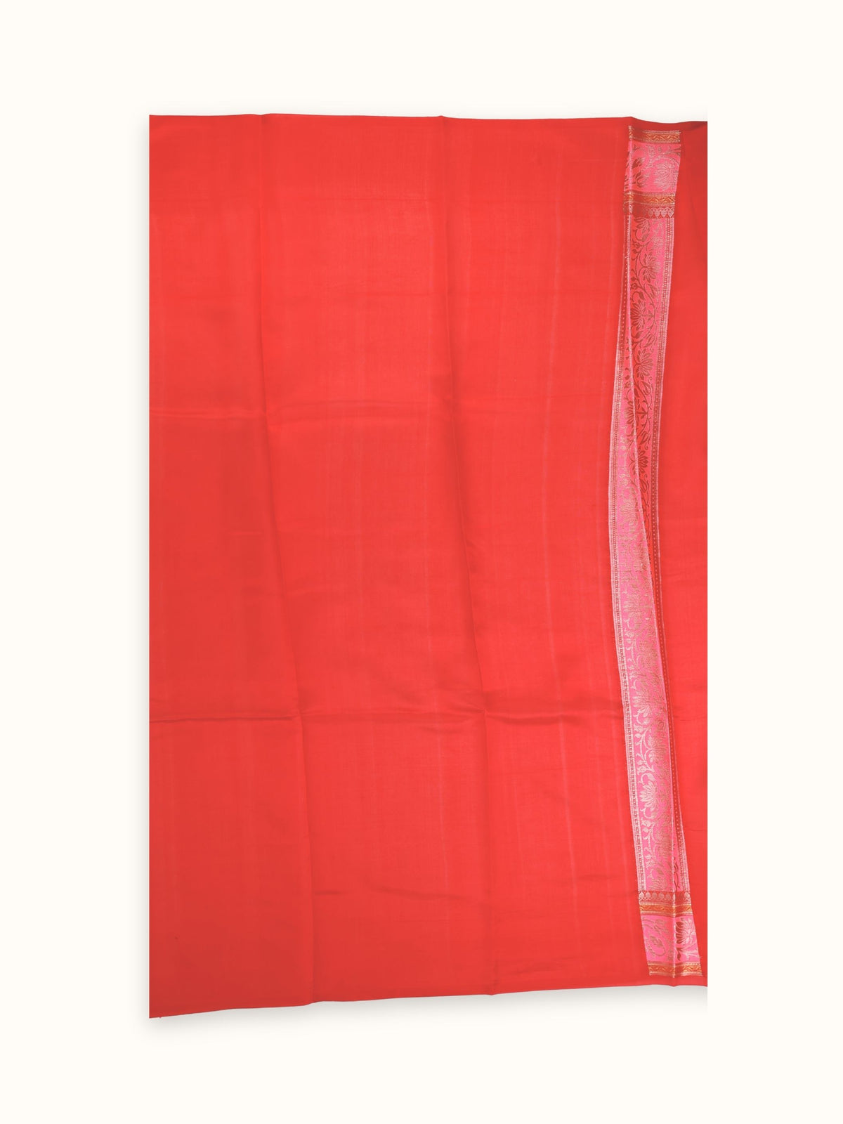 Plain scarlet blouse piece
