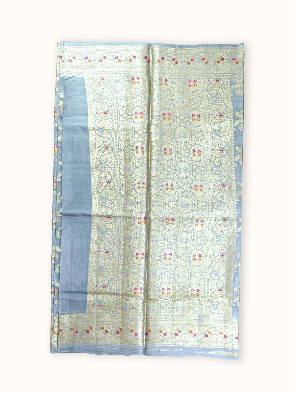Pallu of dense floral jaal
